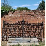 A pair of wrought iron gates