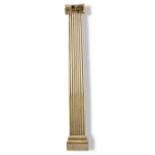 A set of six Regency wooden Ionic Order pilasters