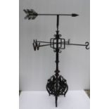 A cast and wrought iron weather vane