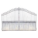 A pair of steel gates