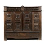 A Breton oak food cabinet