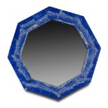 A Madani lapis lazuli veneered mirror