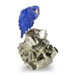 A lapis lazuli carving of an eagle