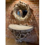 An antler convex mirror