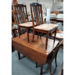 G PLAN drop leaf table with 4 chairs