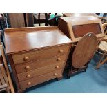 Misc furniture incl 4 ht chest of drawers