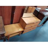 Teak G plan style Dressing table and coffee table