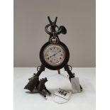 Pocket watch on stand