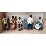 5 Ornaments of Jazz band Members inc. One Piano Player and One Drum Player
