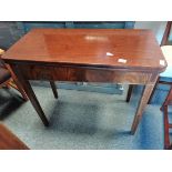 Antique Mahogany fold-over table