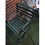 Green garden seat