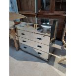 Mirrored 4 ht chest of drawers