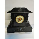 Large Slate Mantle Clock