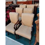 Set of 6 Mahogany dining chairs