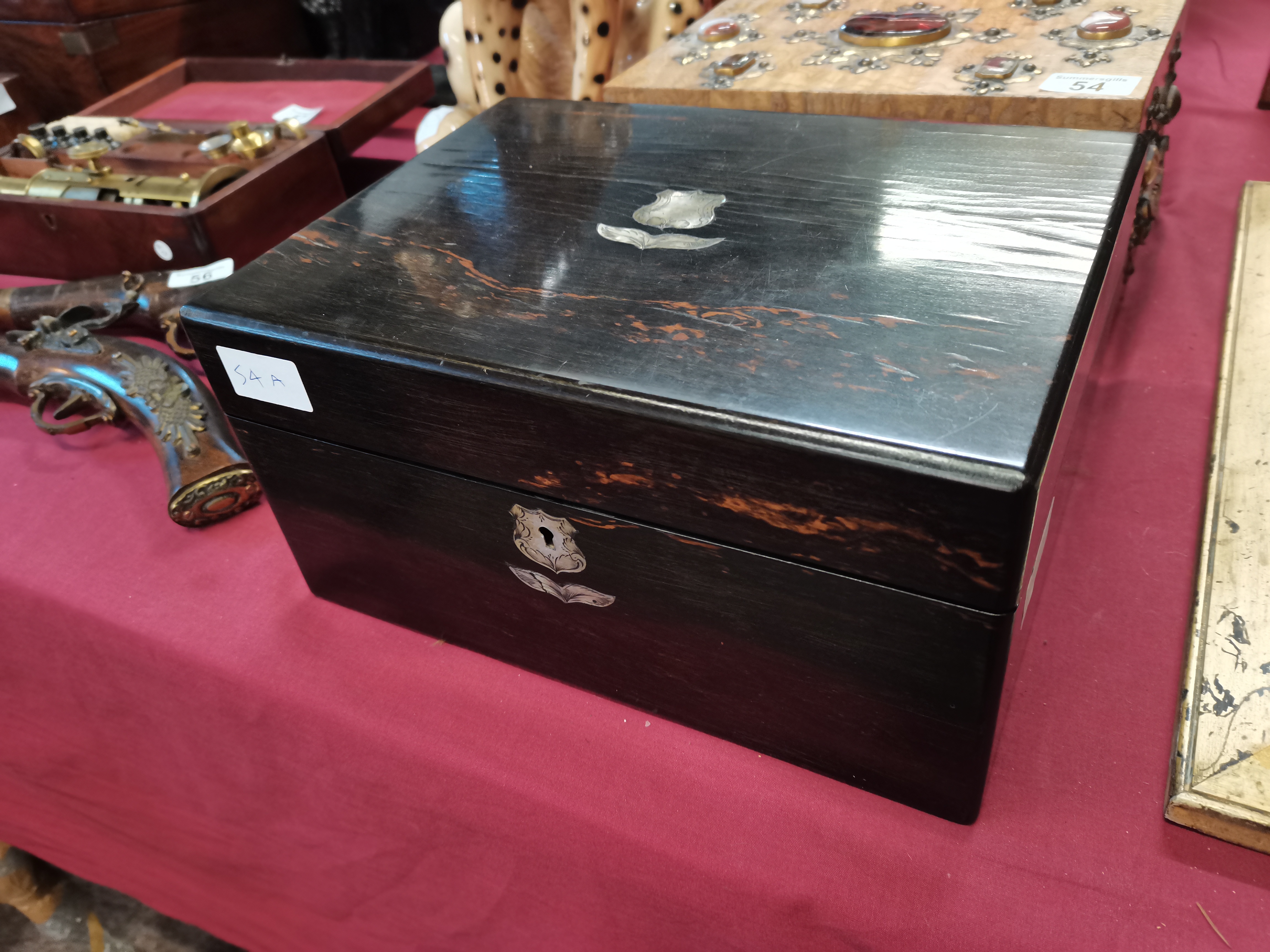 Calamander writing box