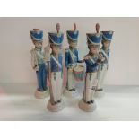 5 Lladro Napolionic soldiers