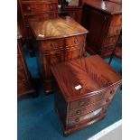 Beavan and Funnell Mahogany bedside drawers and cabinet