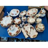 Royal Albert Old Country Rose dinner and tea set incl 2 x tureens and tea pot very good condition