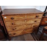 Victorian Stag Minstrel Chest of 5 Drawers