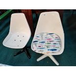 Pair of white ARKANA chairs