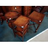 2 x Beavan and Funnel Mahogany side tables and lamp table