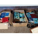 3 x boxes books including "Chasers & Hurdlers" year books and Raceform notebooks on horse racing