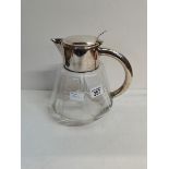 Glass Water jug with Silver lid