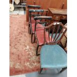 Set of 3 plus 1 dining chairs