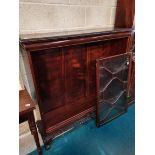 Mahogany glass-fronted cabinet