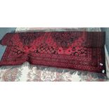 2.8m x 1.9m red rug