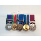 Group of 5 medals to 2451244 GNR S J LEE RA Northern Ireland, Former Yugoslavia Regular Army Un