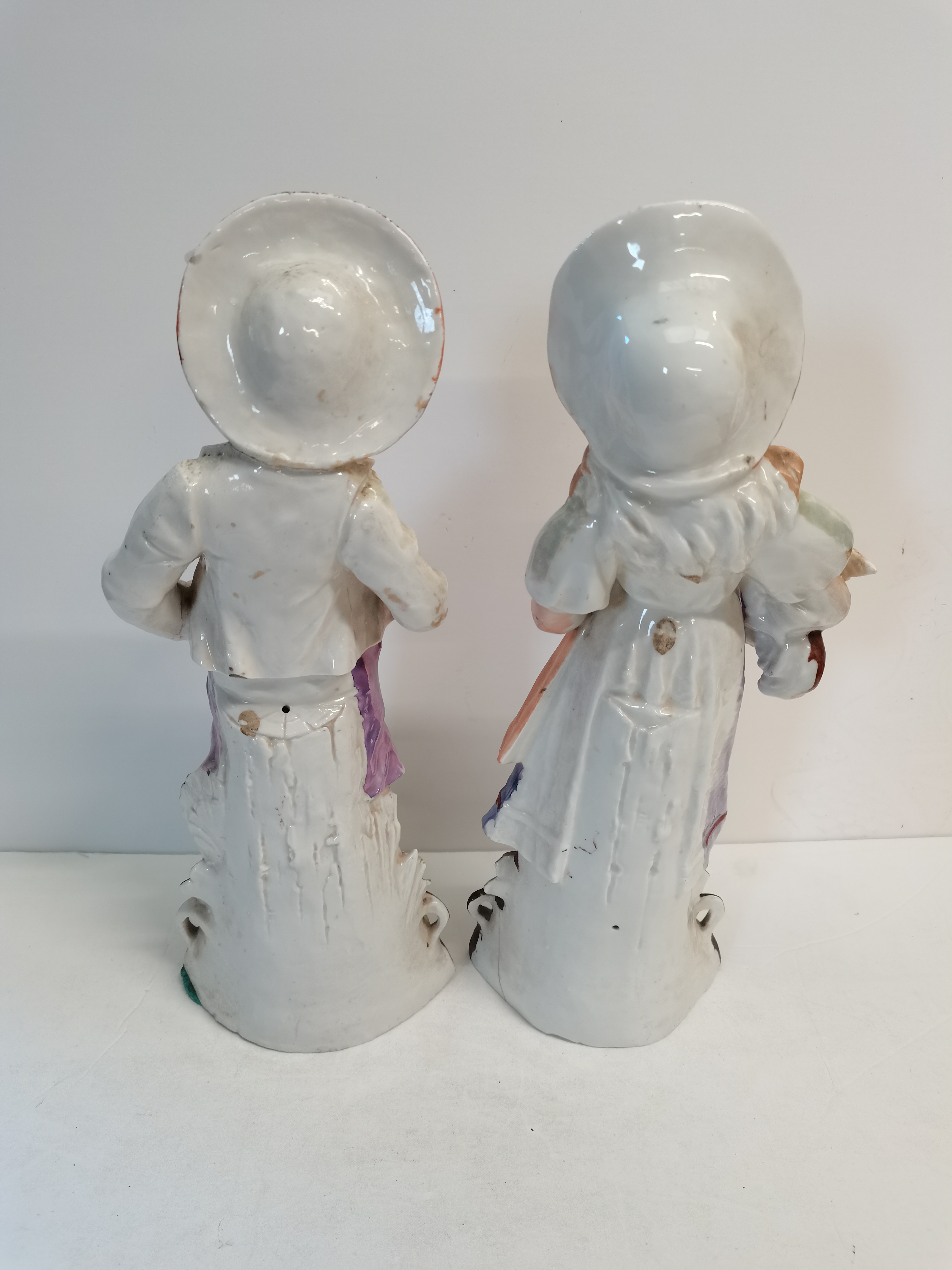 Victorian figures of boy and girl - Image 2 of 2