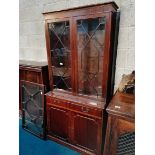 Mahogany bureau bookcase