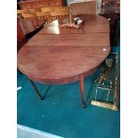 Mahogany drop leaf dining table