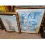 X2 Neil Simone framed prints signed NEIL SIMONE