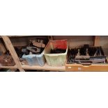 Antique woodworking tools and grooving planes etc
