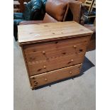 3 Ht pine chest of drawers