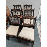 x4 ERCOL Chairs plus x2 carvers