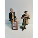 x2 Royal Doulton figures - 'The Auctioneer' & 'The Laired' - both excellent condition no cracks or