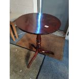 Wooden round side table