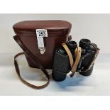 A pair of Carl Zeiss, Jena Binoculars in leather case