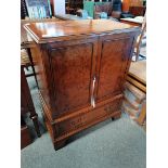 Yew wood TV cabinet