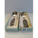 Pair of Silver Spoons ,Silver Items And 2 Silver Dishes