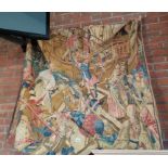 Tudor style wall hanging / Tapestry ( 145 tall x 145 wide )