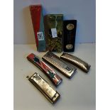 x4 Harmonicas inc x1 The Hohner Band (boxed by the Hohner factory), x1 The Echo (boxed)x1 The