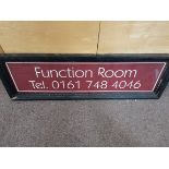 Function room sign