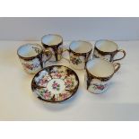 Aynsley 5 cups and 1 saucer