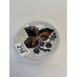 Moorcroft Dish with Leaf and Grape Pattern