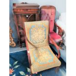 Display cabinet, rocking chair and upholstered chair