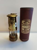 Brass Miners Lamp "E Thomas & Williams LTD Aberdare Wales"